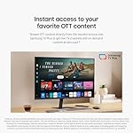 SAMSUNG 32-Inch M7 (M70D) Series 4K UHD Smart Monitor with Streaming TV, Speakers, HDR10, USB-C, Multiple Ports, Gaming Hub, SolarCell Remote, Vision Accessibility Tools, LS32DM702UNXGO, 2024, Black - Image 4