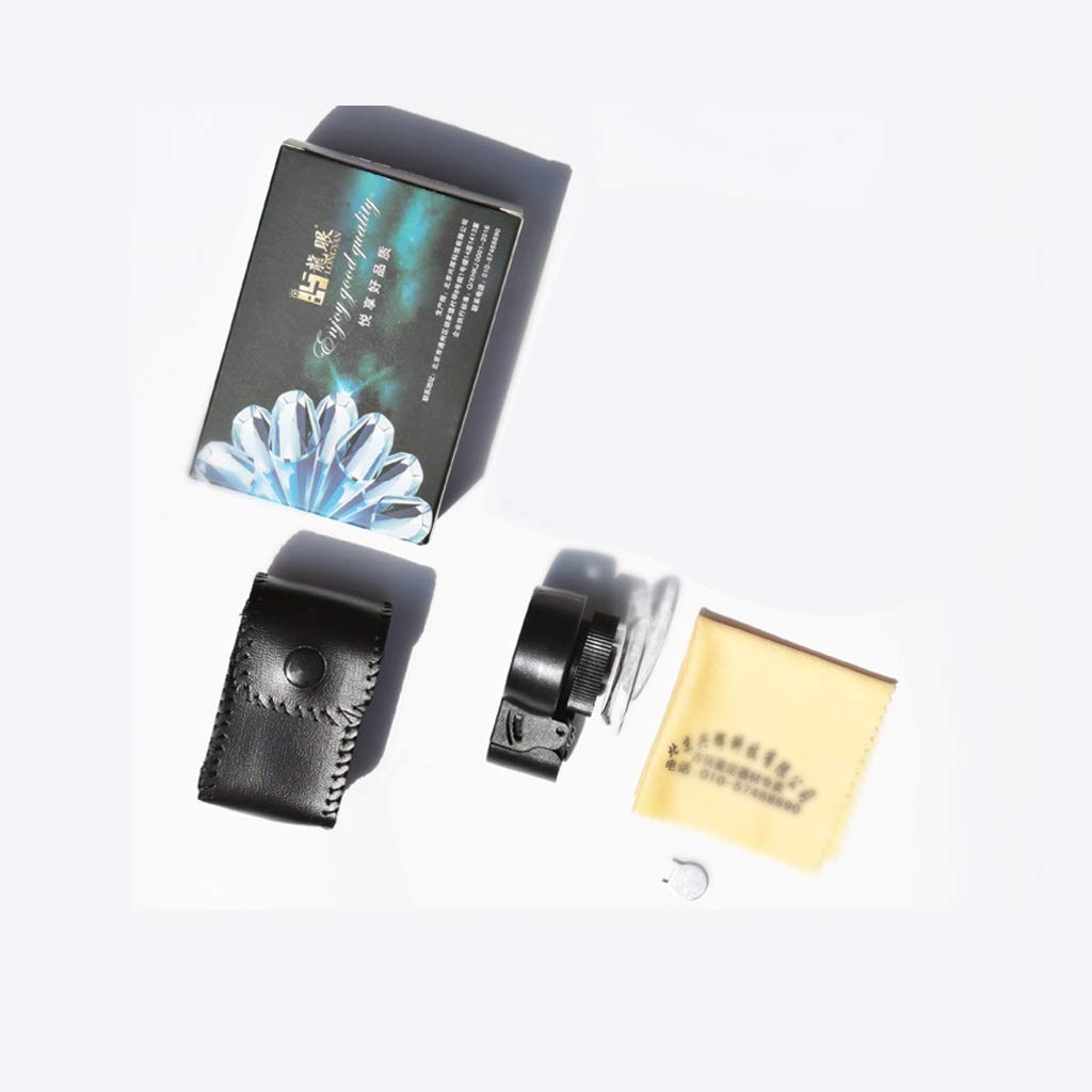 MRKU Lupa de Mano con luz LED para Joyas y Monedas, Lupa giratoria de Mano para Diamantes, ayudas para la Lectura