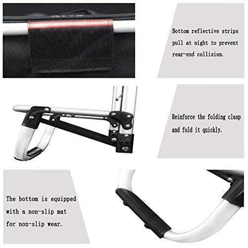 LDBDASA Aluminium-Klettertreppen Einkaufswagen Mit 2 Rädern Klappwagen/Orange – Bild 4