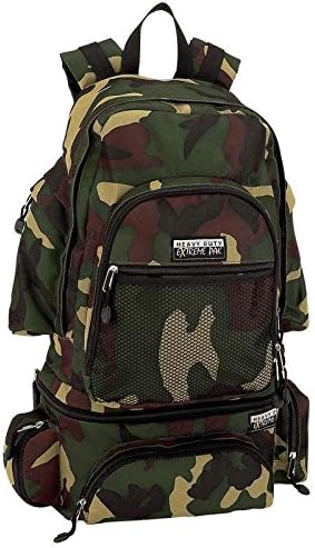 22" Green Camouflage Camo Backpack Day Pack Detachable Waist Fanny Bug Out Bag