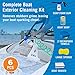 Boat Cleaning Kit, Wash Soap, Foam Gun, Sponge, Microfiber Cloths, Marine Cleaner for Pontoon, Fishing, Bass Boats, RV Supplies, Boating Gifts for Men and Women