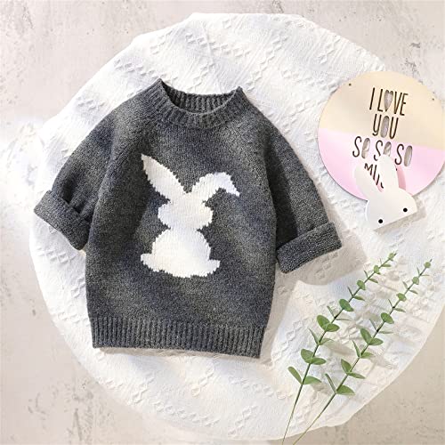 Toddler Baby Knit Sweaters Boys Girls Cute Rabbit Long Sleeve Crewneck Pullover Sweatshirts Fall Winter Warm Clothes3