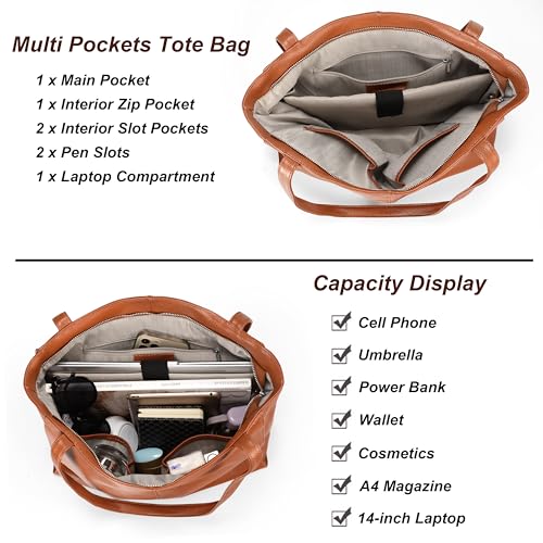 YALUXE Women’s Soft Real Leather Shoulder Bags4