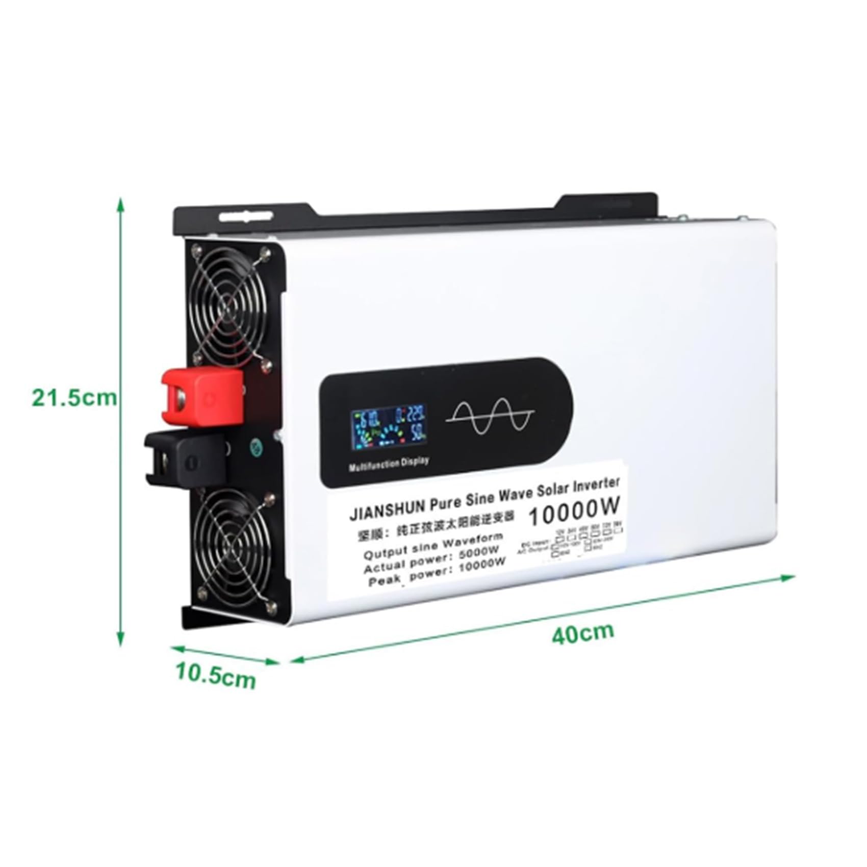 72v to 110v,12V 24V 48V 60V 72V DC na 110V 230V AC Inwerter Samochodowy Wysokiej Mocy Czysta Fala Sinusoidalna 10000W z Wyświetlaczem, do Samochodów, Ciężarówek i Domu (60HZ)