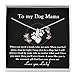 MASTERJEW To My Dog Mama, Dog Mom Gift Necklace, Necklace for Dog Mom, Best Dog Mom Christmas Jewelry