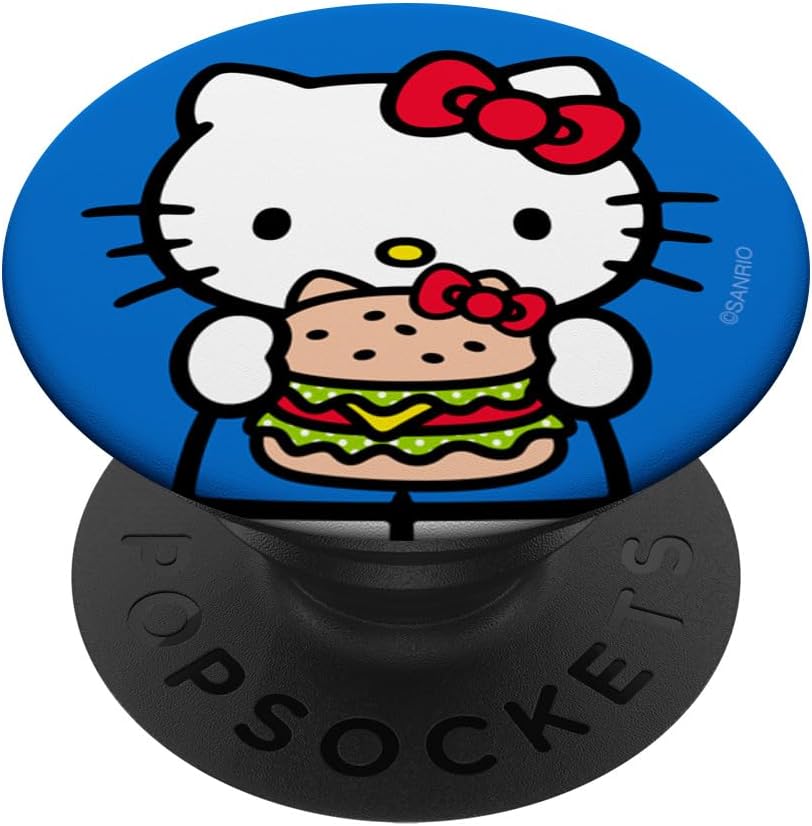 Hello Kitty Burger PopSockets Stand for Smartphones and Tablets PopSockets Adhesive PopGrip
