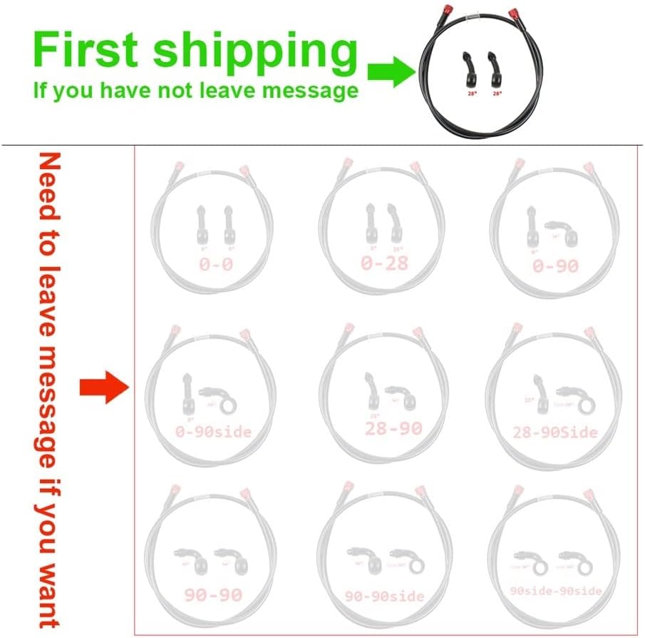 Motorbike Hoses Universal Scooter for ATV Moto Motorcycle Brake Hose Dirt Bike Braided Steel Hydraulic Reinforce Brake Line Clutch Oil Tube Pipe