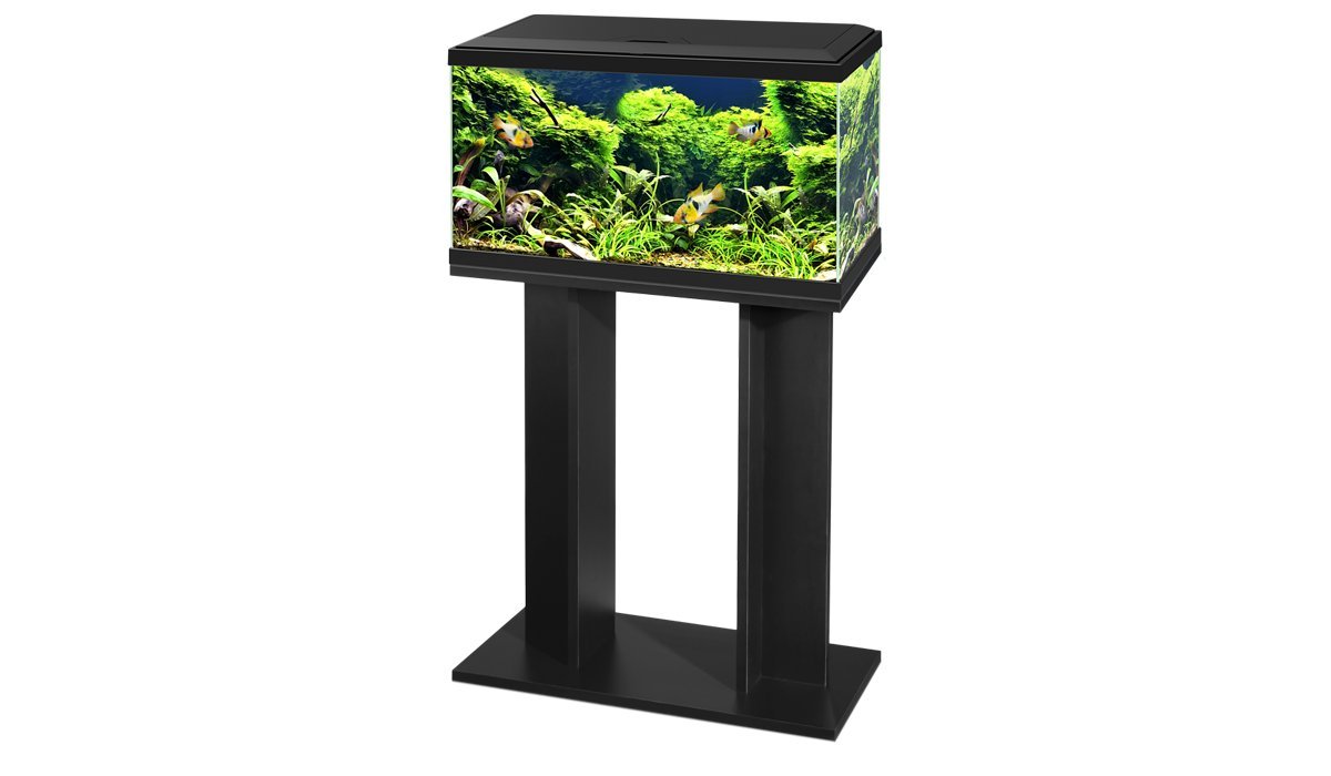 Depósito de peces para acuario con soporte/filtro/iluminación LED 60 cm 2 ft 58 L