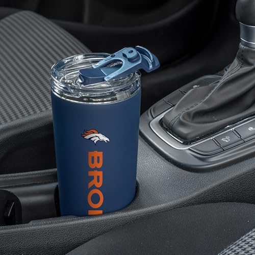 Image of Rico Industries NFL Football 24oz Stainless Steel Tumbler with Lid and Dual Functioning Lid