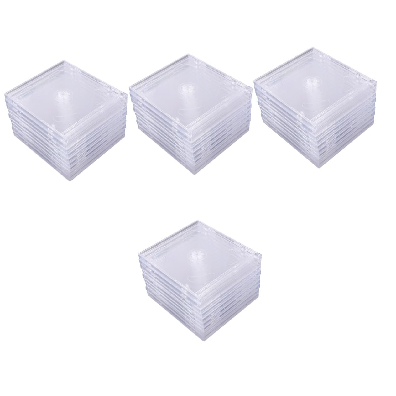 Gatuida 36stücke Transparente Cd-Jewel Cases Doppelte Aufbewahrung Für Und DVDs Für Sicheren Transport Und Platzsparende Organisation