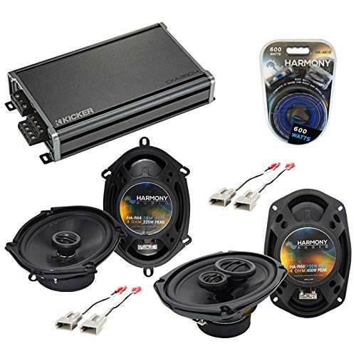 Harmony Audio HA-R68 Compatible with Mercury Grand Marquis 92-94 Rhythm Series 5x7 6x8 Replacement 225W Speakers, HA-R69 6x9 Replacement 450W Speakers and HA-725512 Factory Speaker Replacement Harness