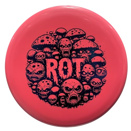 DOOMSDAY DISCS Rot | Beaded Putter with Rounded Rim for Comfortable Grip | Ration Plastic (Red)