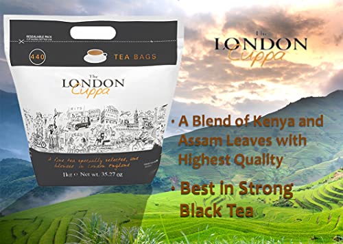London Cuppa Tea | 440 Teabags | English Breakfast Tea | Properly Sealed Teabags | Rich And Full-Bodied Tea | The Great Taste Of London Cuppa #TOP1
