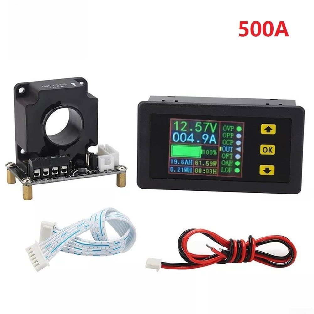 Hall Coulomb Meter 90V 100A LCD Bidirectional DC(300A)