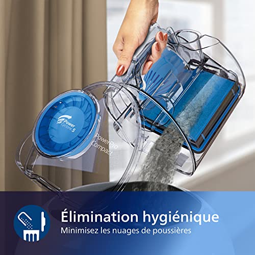 Philips PowerPro Compact Série 3000 Aspirateur sans Sac - 900 W Avec Filtre HEPA et Brosse TriActive (FC9332/09) - Image 7