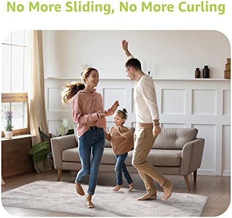 Rabenda 12 Pcs Rug Tape, Non Slip Rug Pads Grippers for Hardwood Floors and Tiles, Reusable Carpet Tape for Area Rugs, Double-Sided Adhesive Rug Stickers Keep Corners Flat (Black) - View 5