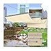 Voile d'ombrage, pergola, auvent de tonnelle, auvent de jardin extérieur, abri de soleil, housse coulissante en polyester extensible avec kit de montage (couleur : beige, taille : 0,8 x 3 m)