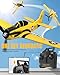 VOLANTEXRC RC Plane for Beginners, 4CH WWII RC Airplane T28 Trojan with Aileron, 2.4Ghz Remote Control Plane with Xpilot Self Righting&One Key Aerobatic for Adults (761-9 RTF Yellow)