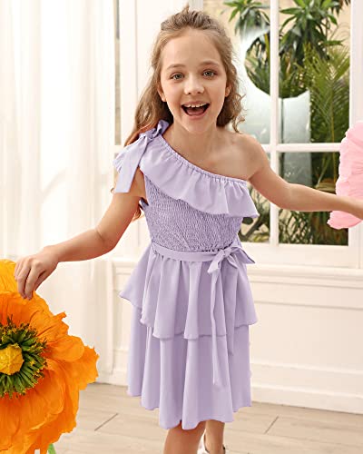 Danna Belle Girls Party Dress One Sleeve Spring Summer Birthday Dresses Size 5-144