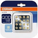 LED Kachel als Unterbauleuchte in schickem, markantem Design und extrem flach (Höhe ca. 1 cm)