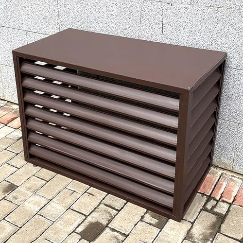 SXXAZLDP Outdoor Air Conditioner Cover, Aluminum Protective Cover for Heat Pumps & AC Units, Weatherproof Design Fallen Leaf Protection, 100x50x70cm