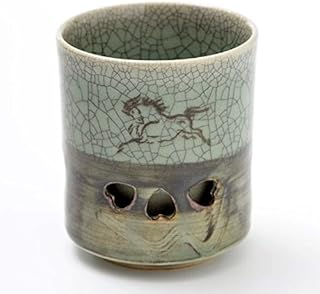 大堀相馬焼 松永窯 二重湯呑み(2.8寸)