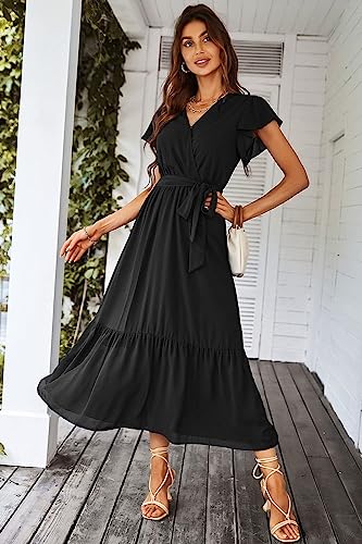 PRETTYGARDEN-Womens-2023-Floral-Summer-Dress-Wrap-V-Neck-Short-Sleeve-Belted-Ruffle-Hem-A-Line-Bohemian-Maxi-Dresses