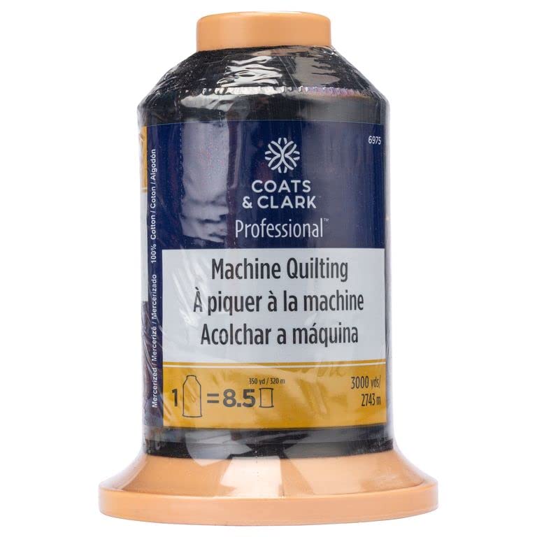 Fil noir Coats & Clark de couture pour machine à coudre et réparation de vêtements