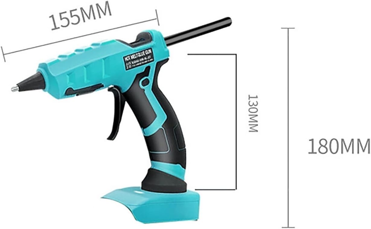 Hot Glue Gun Wireless Electric Hot Melt Glue Gun with 30PCS 7mm Glue Stick Set DIY Welding Hot Air Gun for Battery Hot Glue Gun for DIY Arts, Crafts and Quick Repairs(C1)