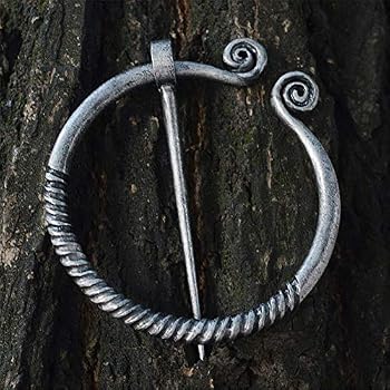 Broche Rétro Viking Épingle Penannulaire Badge Écharpe Fermoir Cape Mediev