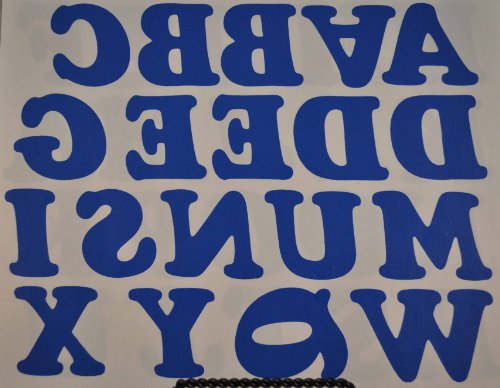 DIY 2-Inch Iron-On Letters in Royal