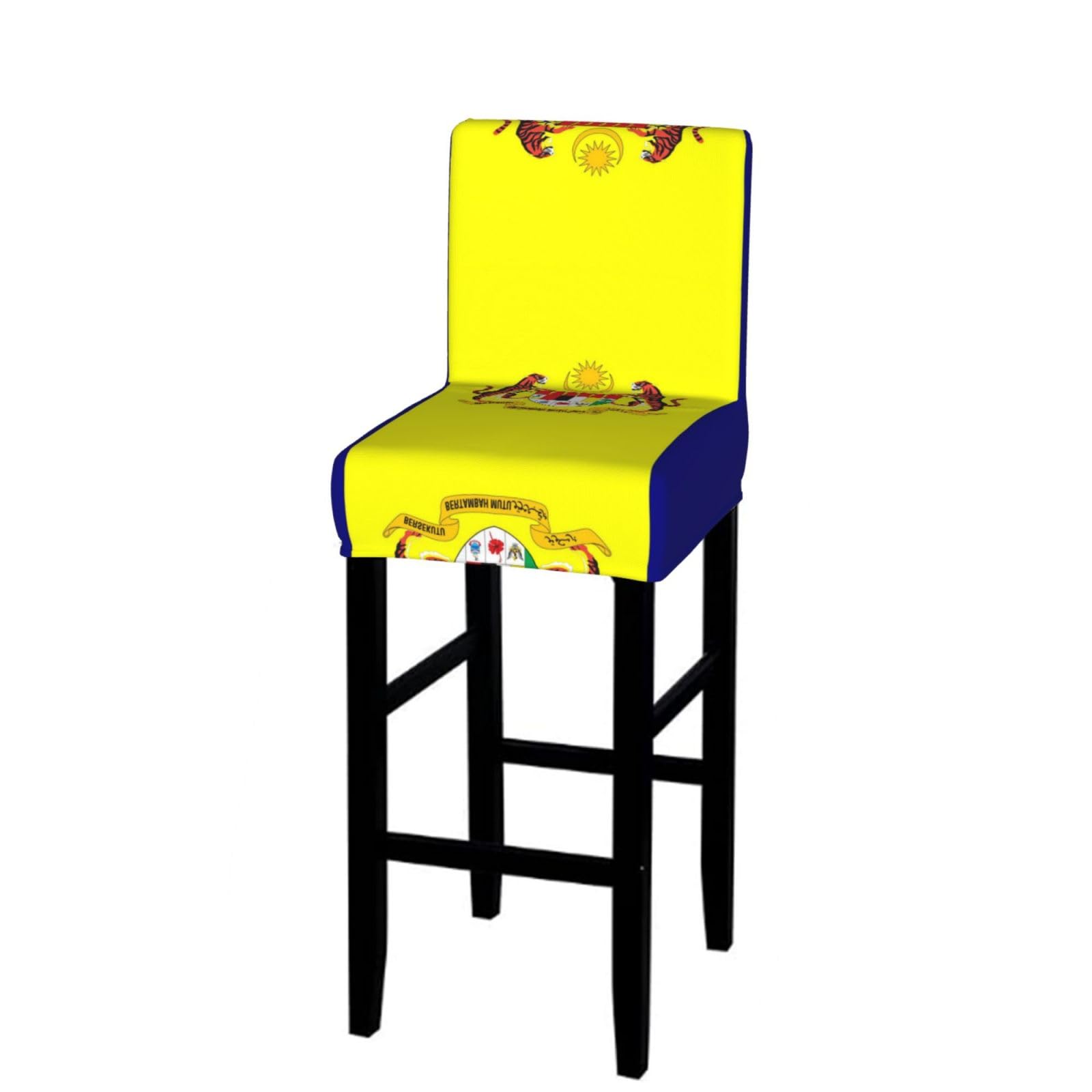 CNTDBU Putrajaya Flag Bar Stool Cover-Stretchy Chair Slipcover for Kitchen