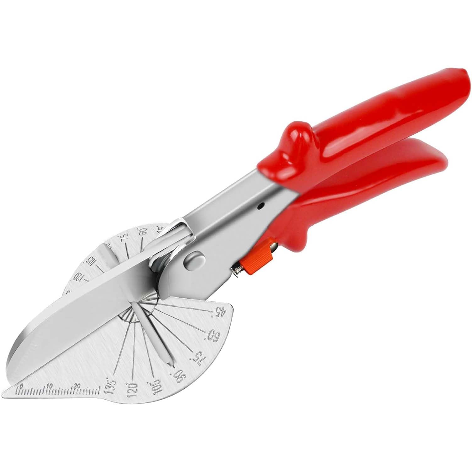 UPTODATETOOLS Multi-Purpose Miter Shears, Quarter Circle Cutting Tool for angled cuts on moldings and edges, adjustable from 45 to 135 degrees (B0D542QYCV) Amazon Price History, Amazon Price Tracker