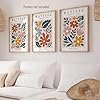 CozyPrints Matisse Flower Cut-Outs Wall Art Prints, Set of 3, Paris France Collection, Modern Abstract Floral Design, Unframed (A3-29.7 x 42.0 cm) #2