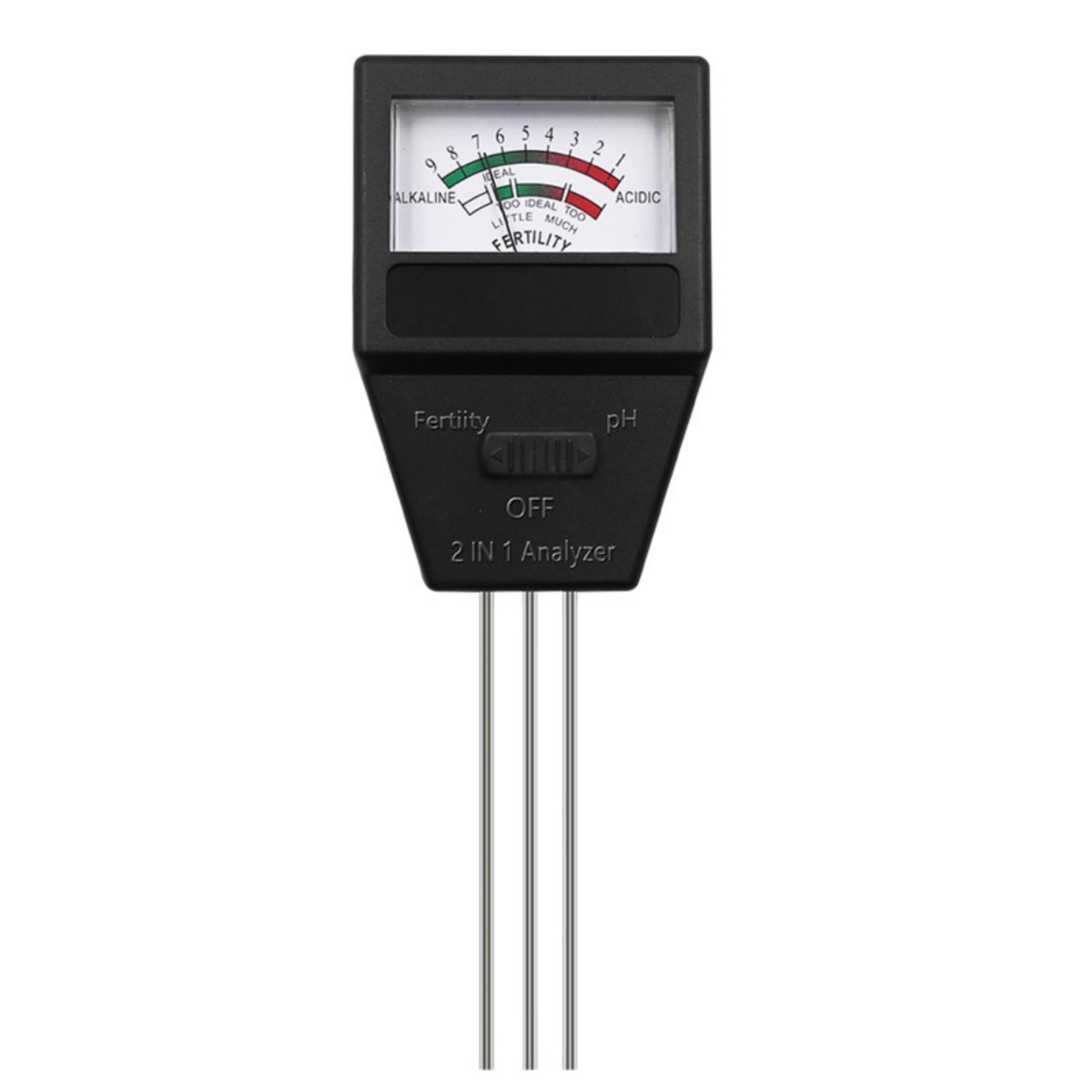 Easy to Use 2 in 1 Soil Tester No Batteries Needed Soil Fertility Meter Portable Plant Care Tool Lightweight for Flower Growers, Gardeners, Garden, Greenhouse, 2-in-1 Soil Tester-image-11