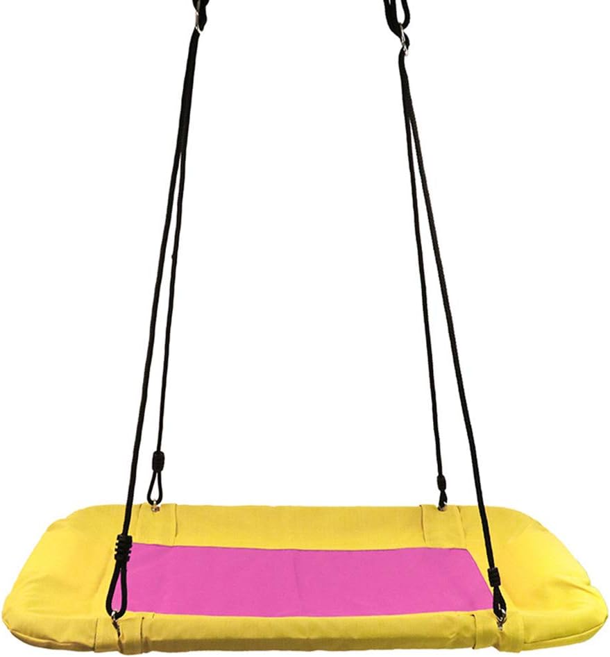 Rectangular Nest Swing Enclosed Seat Up to 300kg Outdoor 11576.5 cm Plate Swing Yellow