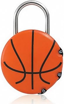 Basketbol 3  ifreli Asma Kilit Zamak G vde Renkli Kaplama De i tirilebilir