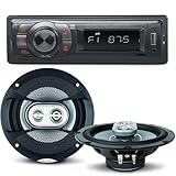  Pack Sono Voiture Auto Radio NewOne AR270 80 Watts + 2 Haut parleurs 16,5cm 120W