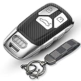 🚗【Idealer Schutz für Autoschlüssel】:Die Schlüsselhülle ist im All-Inclusive-Design, gut sichtbare Knopfleiste vorne und getrenntes Rückendeckel-Design, der Autoschlüssel ist vollständig verpackt. Sie müssen sich keine Sorgen machen, dass der Autoschlüssel herunterfällt. Effizient für Sie, um den Autoschlüssel zu verwenden und gleichzeitig Ihren Autoschlüssel sicher zu schützen