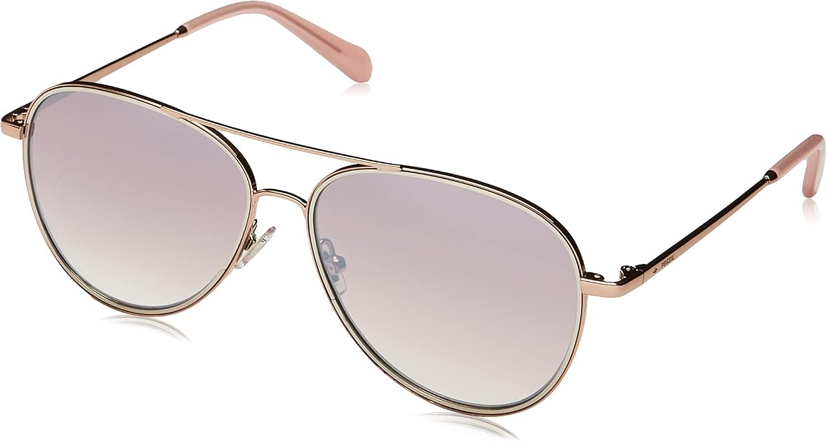 Fossil Fossil Mujer Gafas de Sol Estilo Fos 2096/G/S Gafas de Sol Aviador