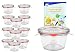 Produktbild 12er Set Weck Sturzgläser 290ml, 1/5L Gläser mit 12 Glasdeckeln, 12 Einkochringen und 24 Klammern inkl. Gelierzauber Rezeptheft von Diamantzucker