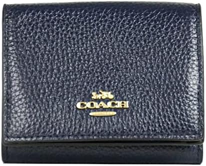 Amazon コーチ箱 紙袋付き ラッピング済み Coach コーチ ギフトセット レディース 財布 三つ折り財布 88666 Immid ミッドナイト ネイビー アウトレット 財布