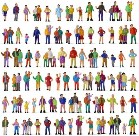 Lot 24 Figurines Peintes Personnes Attendant Le Train - Échelle HO 1:87 - P87-12
