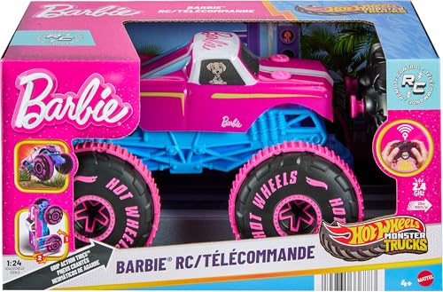 Hot Wheels Monster Trucks 1:24 Scale BARBIE RC Vehicle - vue 6