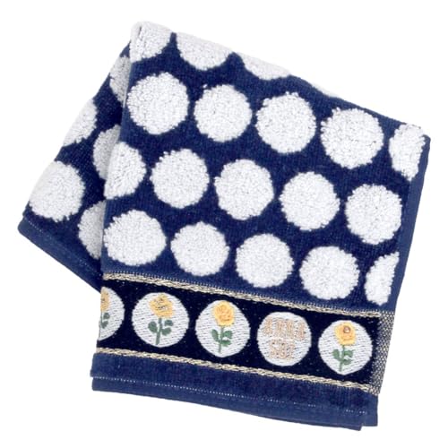 【アナスイ】 タオルハンカチ ローズドット (ネイビー) 婦人 レディース タオル ハンドタオル 約25cm 109482-0015-03