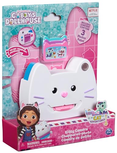 DREAMWORKS GABBY'S DOLLHOUSE - Spielzeug Katzen-Kamera mit 3 Fotomotiven, geeignet für Kinder ab 3 Jahren