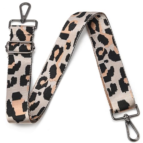 Image of Purse Strap Gold Hardware Replacement Crossbody Bag Strap, Wide Adjustable Shoulder Strap