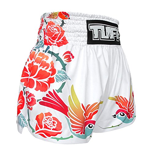 Tuff Muay Thai Shorts TUF-MS618-WHT-XL