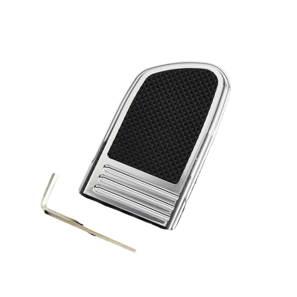 Pastilla de pedal de freno de motocicleta, color negro, compatible con Touring Electra FLHT Fat Bob Low Rider 12 15 Softail 1986 2017(Brake Pedal Pad)