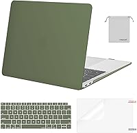 Vista 18 de MOSISO - Funda rígida y de plástico compatible con MacBook Air de 13 pulgadas versión 2022, 2021-2018, A2337 M1 A2179 A1932; con cubierta